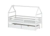 ARON 80x200 białe łóżko dziecięce domek Lano Meble