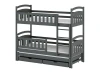 BLANKA 90x190 grafit łóżko piętrowe Lano Meble