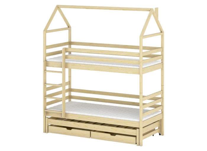 DALIA 80x160 sosna łóżko piętrowe domek Lano Meble