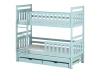 KLARA 80x160 niebieskie łóżko piętrowe Lano Meble