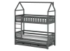 IGA 80x160 grafit łóżko piętrowe domek Lano Meble