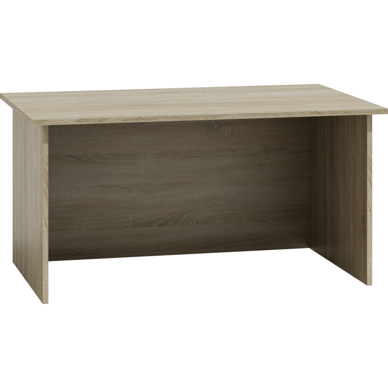 Minimalistyczne biurko w kolorze jasnego dębu